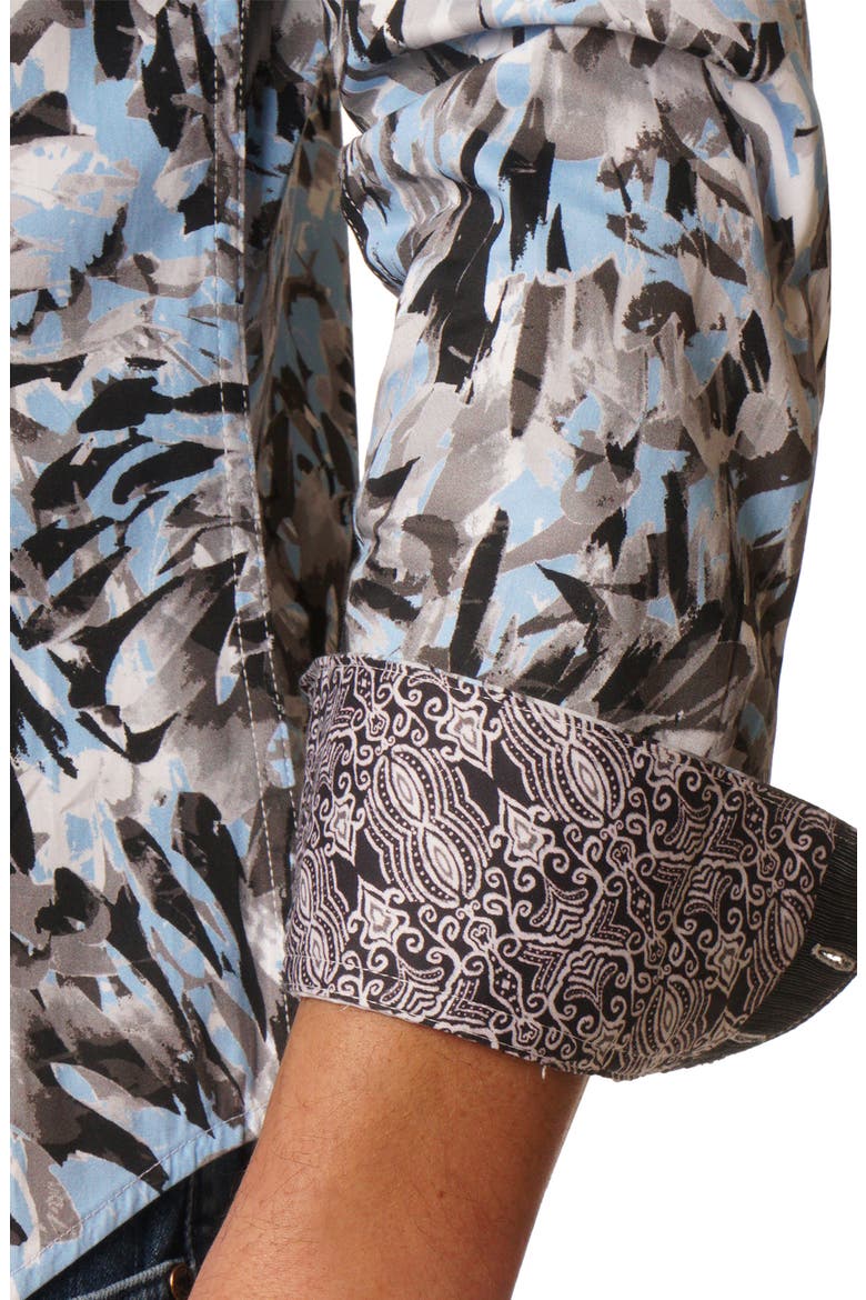 Buron Long Sleeve Woven Shirt, Alternate, color, BLUE