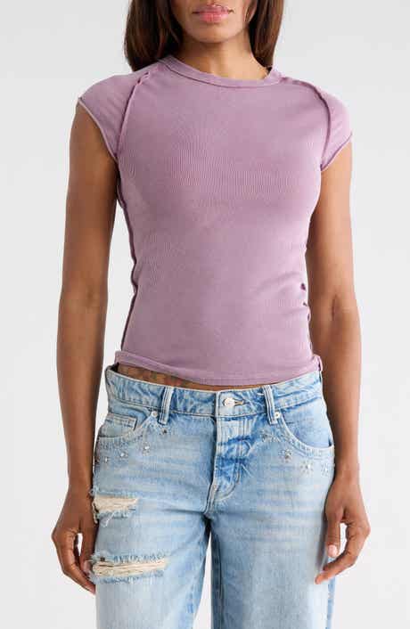 Ever Had Cap Sleeve Cotton T-Shirt