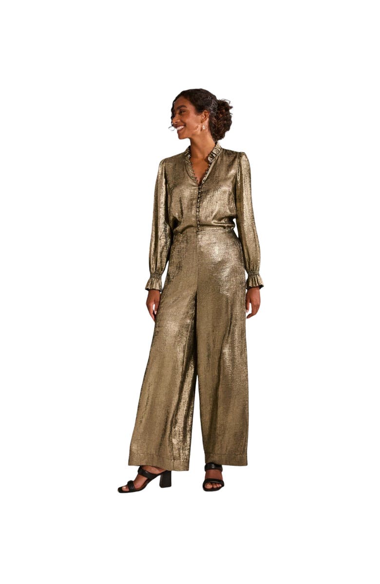 FatFace Women's Sofia Metallic Trousers, Main, color, 