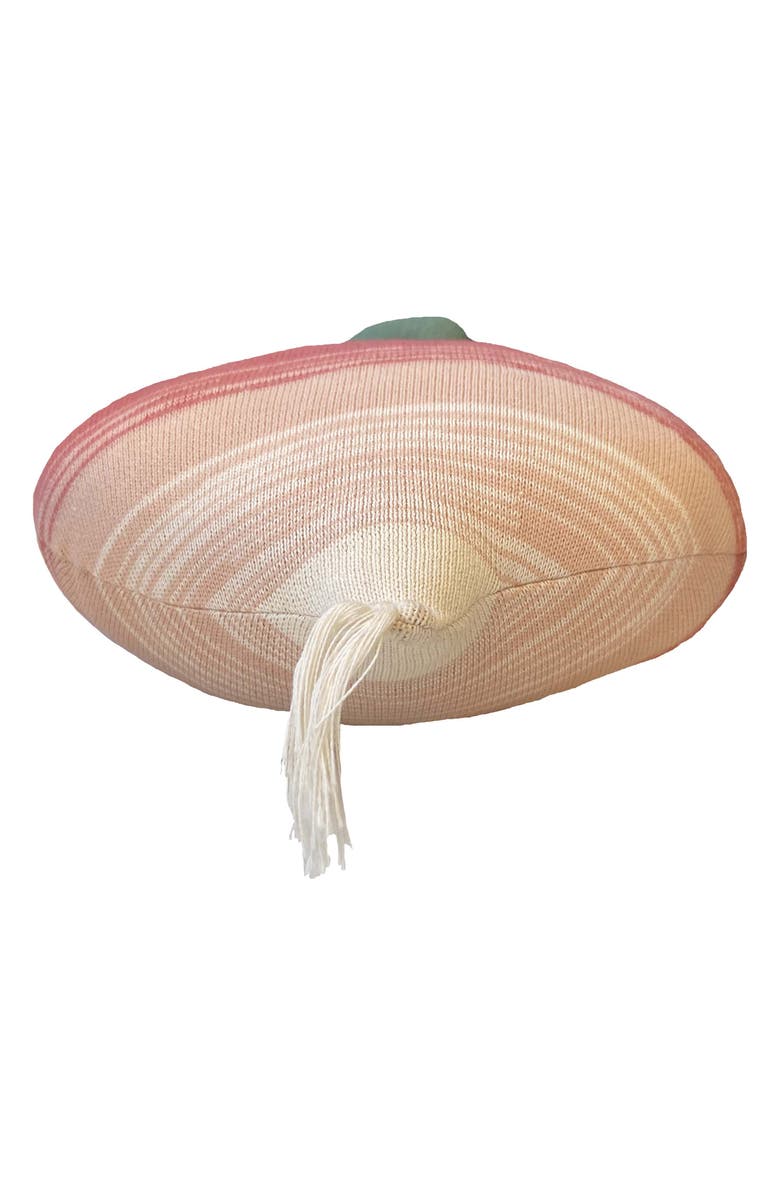 Lorena Canals Kids' Ramona the Radish Knitted Accent Pillow, Alternate, color, Dark Green Ash Rose