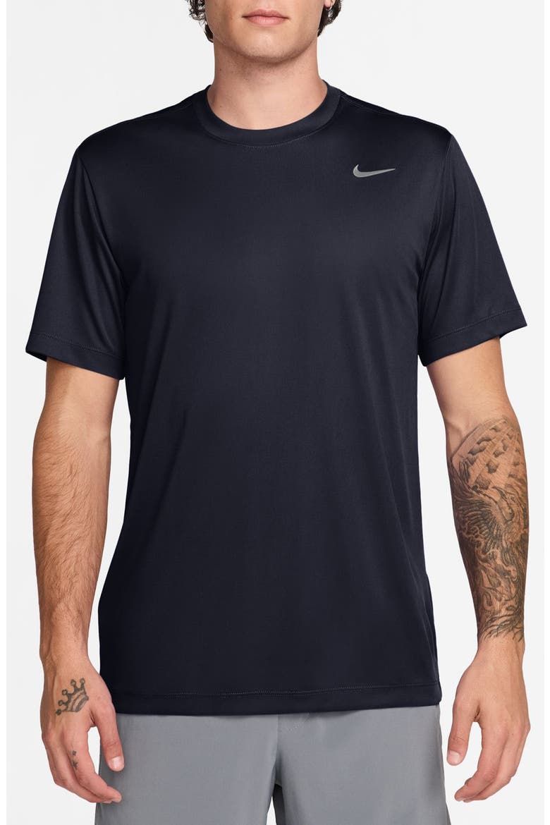 Dri-FIT Flex Training Tee, Main, color, OBSIDIAN/ MATTE SILVER