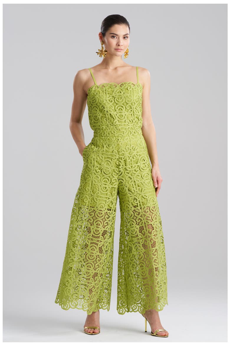RAFFIA LACE Palazzo Pants, Main, color, PEAR