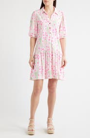 Lilly Pulitzer® Bingley Drop Waist Puff Shoulder Dress