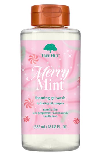Tree Hut Mint Foaming Gel Wash In Transparent