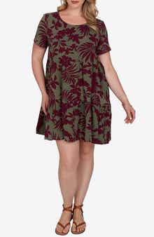 Tiered Stretch Cotton Dress