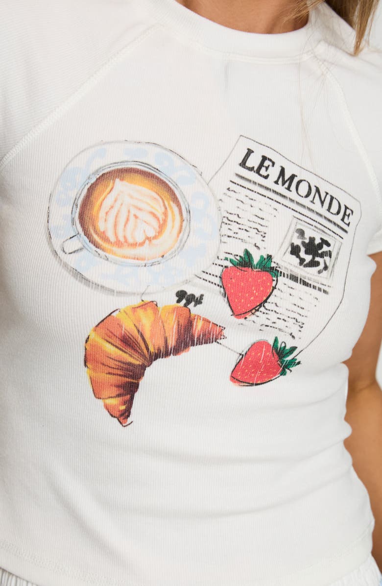 Princess Polly Breakfast Buffet Cotton Graphic T-Shirt, Alternate, color, 