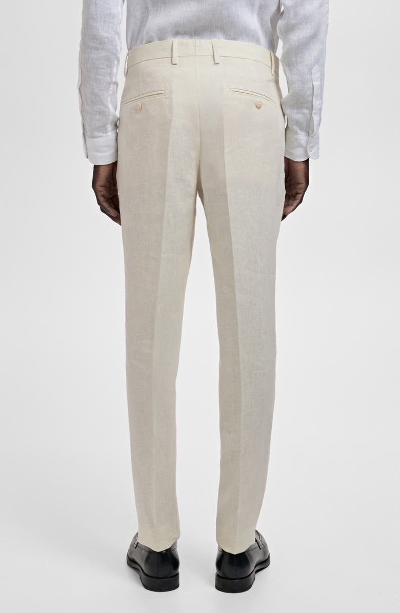 MANGO Slim Fit Suit Pants, Alternate, color, Ivory White
