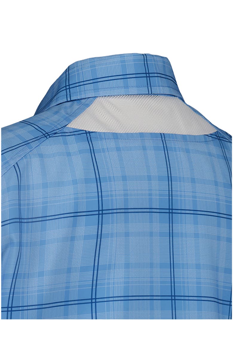 Under Armour Kids' UA Drift Tide Short Sleeve Performance Button-Up Shirt, Alternate, color, Horizon Blue