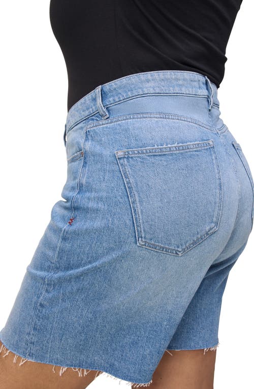 Warp & Weft Warp+weft Girlfriend Stretch Denim Shorts In Girlfriend