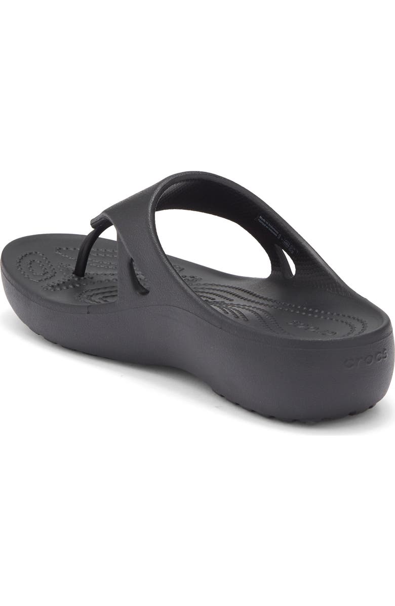 CROCS Kadee Wedge Flip Flop, Alternate, color, Black