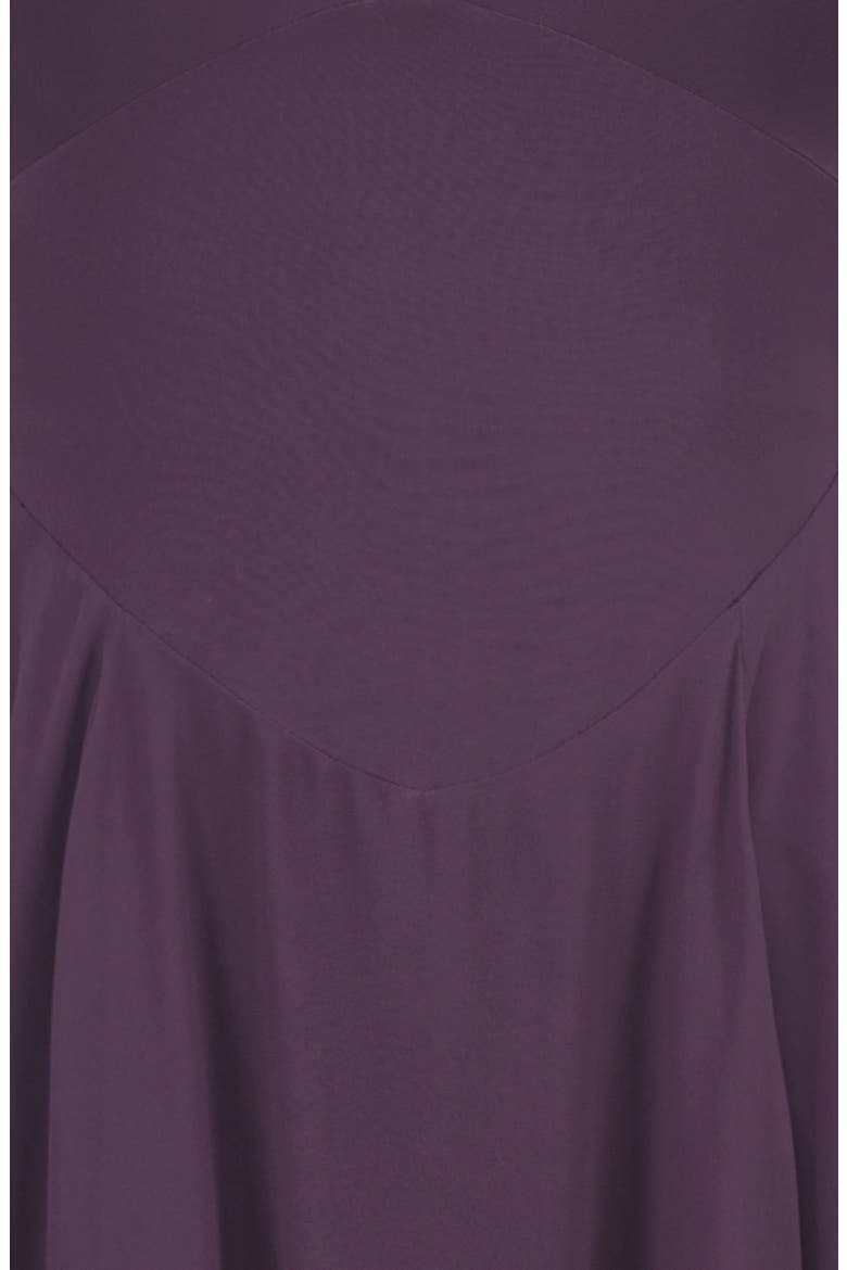 Solada Georgette Halter Dress, Alternate, color, GRAPE
