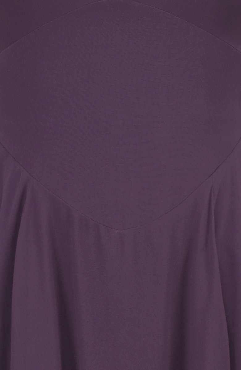 HOUSE OF CB Solada Georgette Halter Dress, Alternate, color, Grape