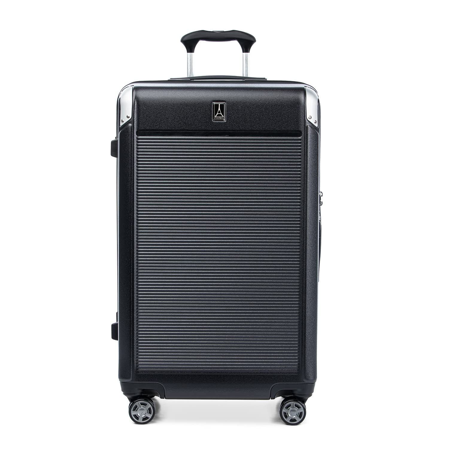 TRAVELPRO Platinum Elite Hardside Expandable Checked- Large 28-Inch Spinner Wheel Luggage, Main, color, Shadow Black