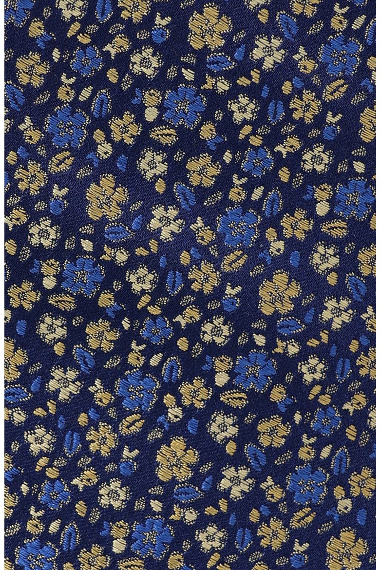 Ditsy Floral Tie, Alternate, color, NAVY/ GOLD