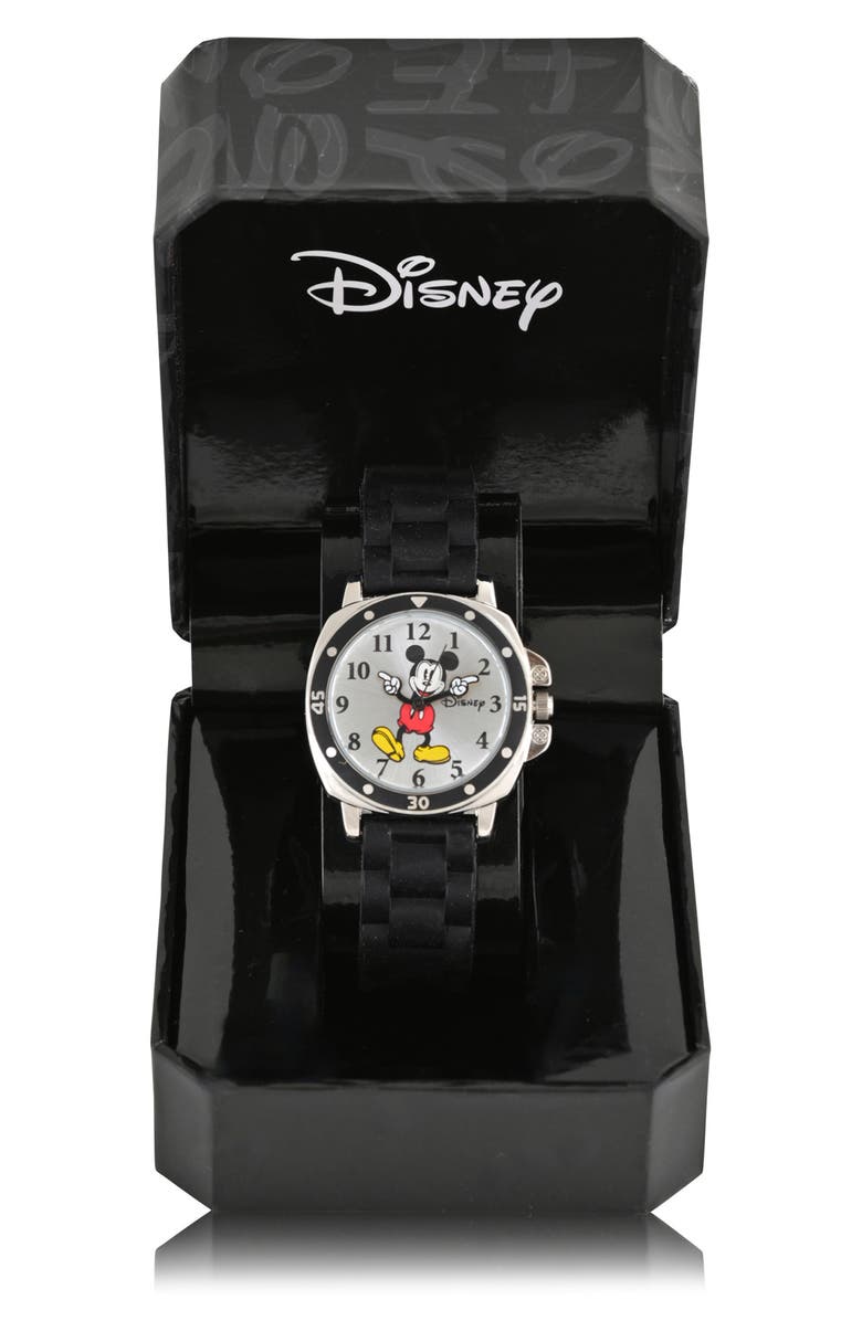 Accutime Mickey Mouse Analog Rubber Strap Watch, Alternate, color, 