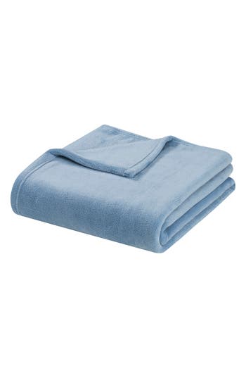 Tahari Plush Throw Blanket In Ashley Blue