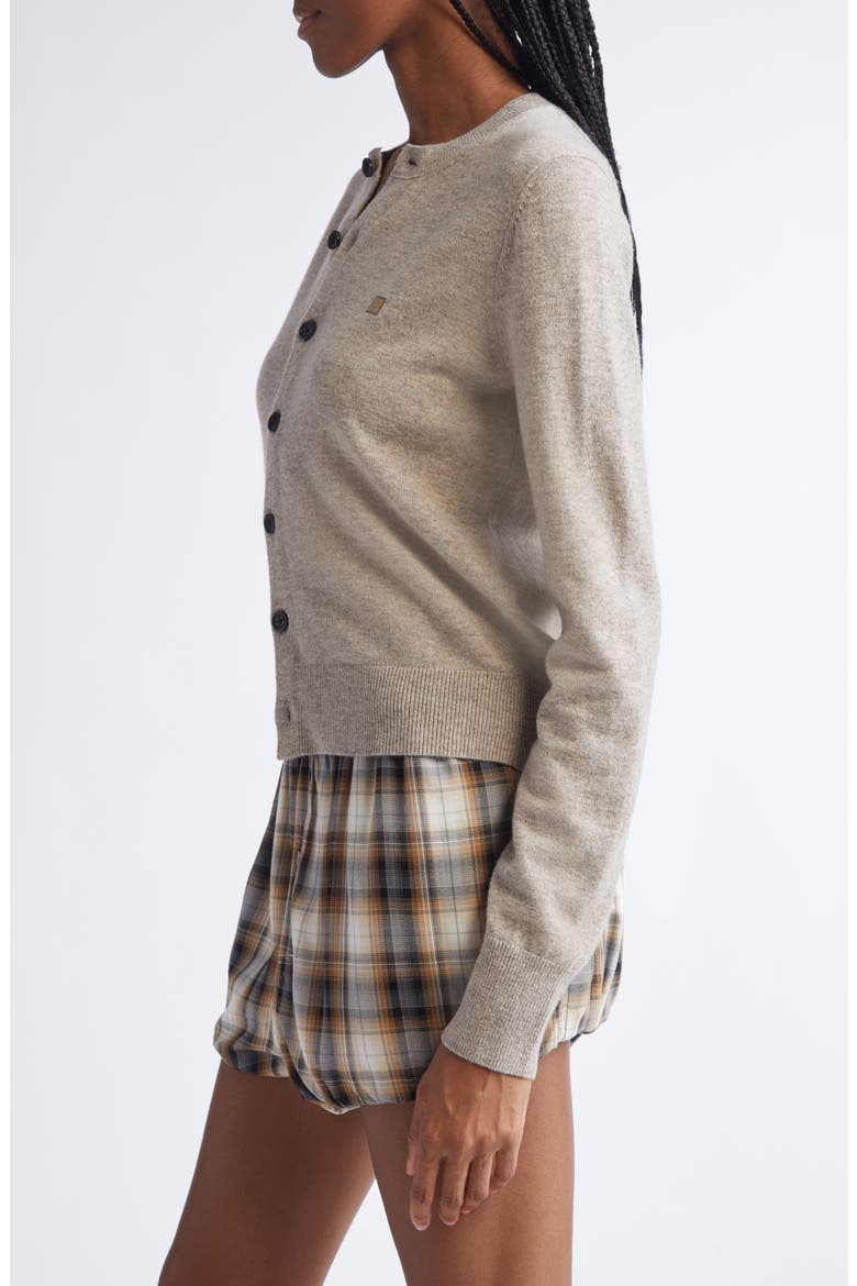 Keny Core Wool & Yak Hair Cardigan, Alternate, color, GREIGE MELANGE
