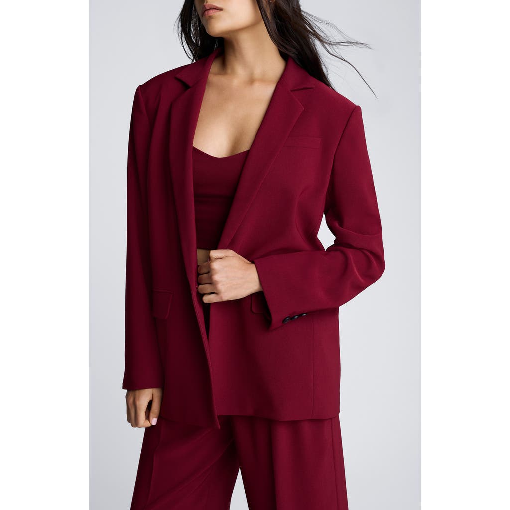 KENNETH COLE KENNETH COLE ONE-BUTTON STRETCH CREPE BLAZER