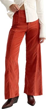 Free People Libre High Waist Wide Leg Corduroy Pants