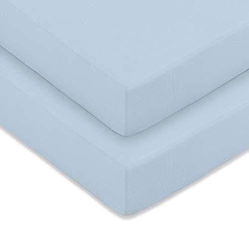Comfy Cubs Crib Sheets In Blue- Pack Of 2