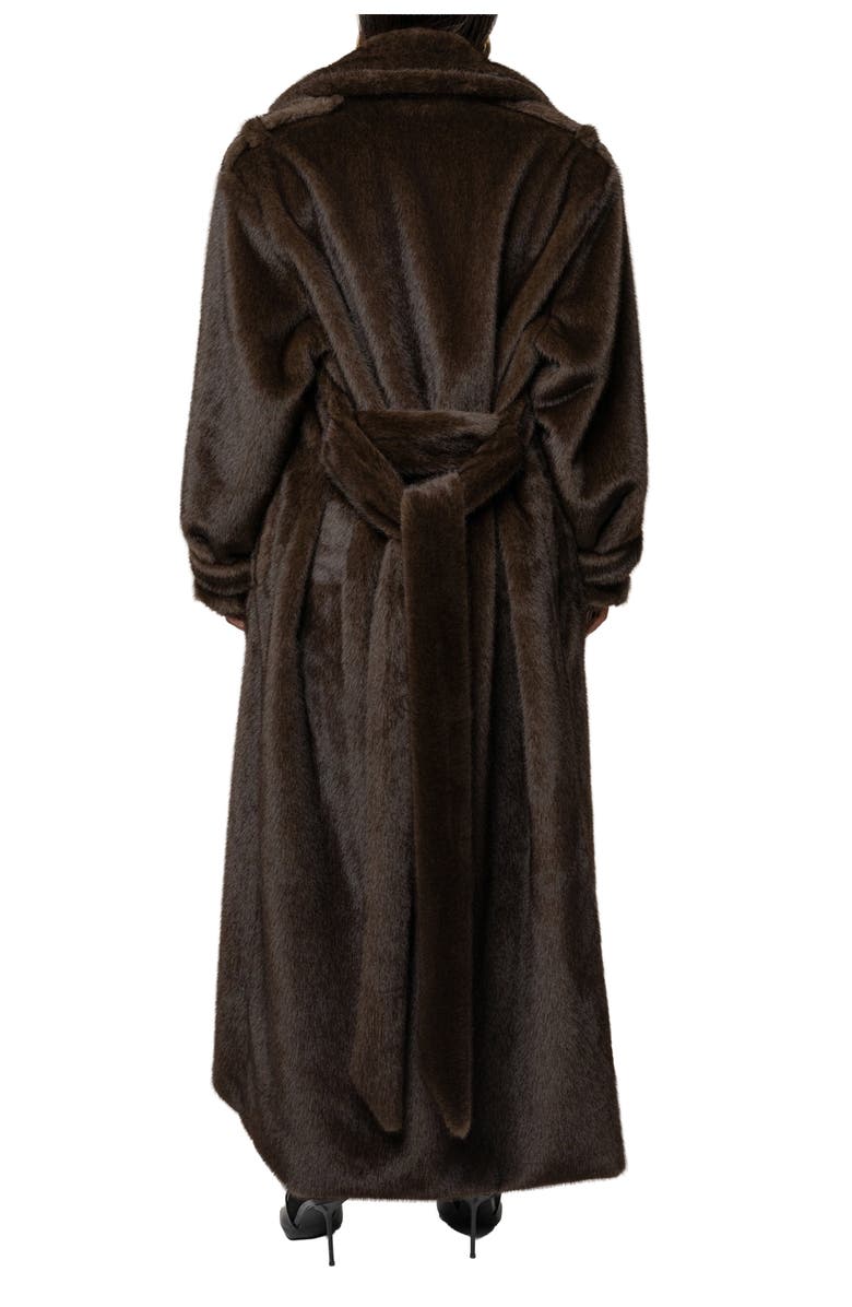 JLUXLABEL Uptown Faux Fur Coat, Alternate, color, Brown