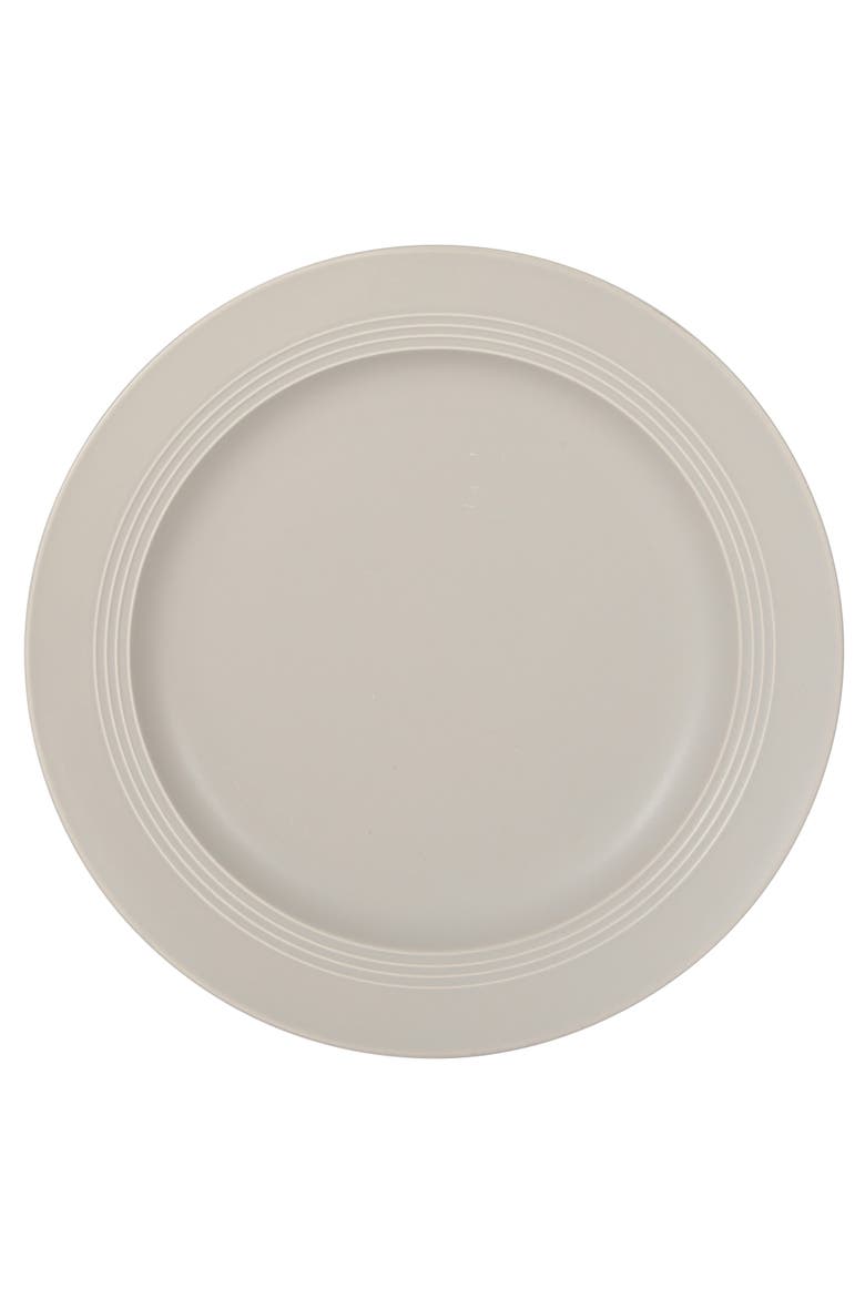 Soleil 12 Piece Stoneware Plates and Bowls Dinnerware Set, Alternate, color, Chateau Grey