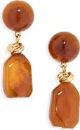 Cara Chunky Linear Drop Earrings