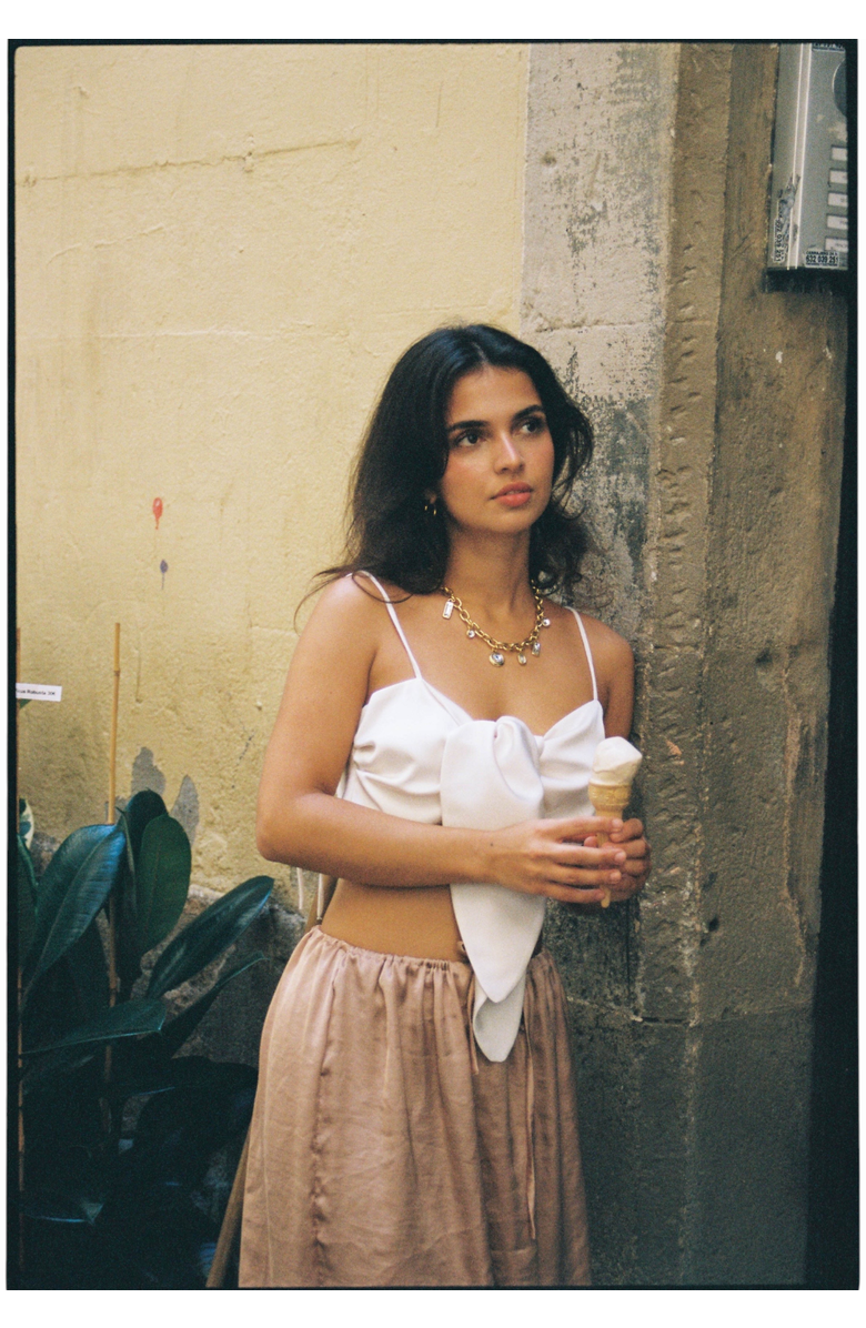 sccollection Daisy Necklace, Alternate, color, Gold