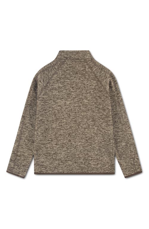 Hurley Kids' Heathered Full Zip Fleece Jacket In Brown