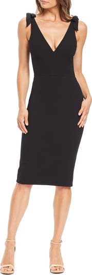 lita tie cocktail dress dress the population Dress the Population Lita Tie Cocktail Dress