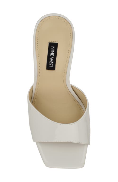 Nine West Disko High Heel Sandal In White