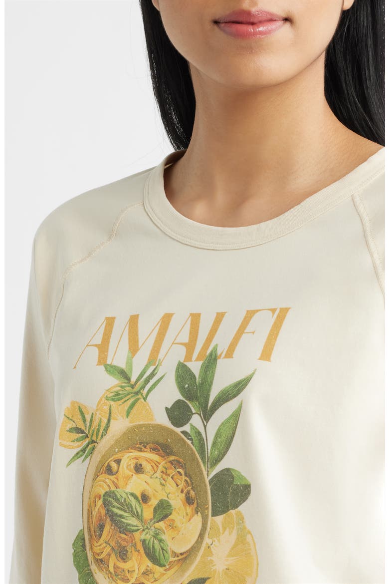Stretch Cotton Graphic Baseball T-Shirt, Alternate, color, PARCHMENT