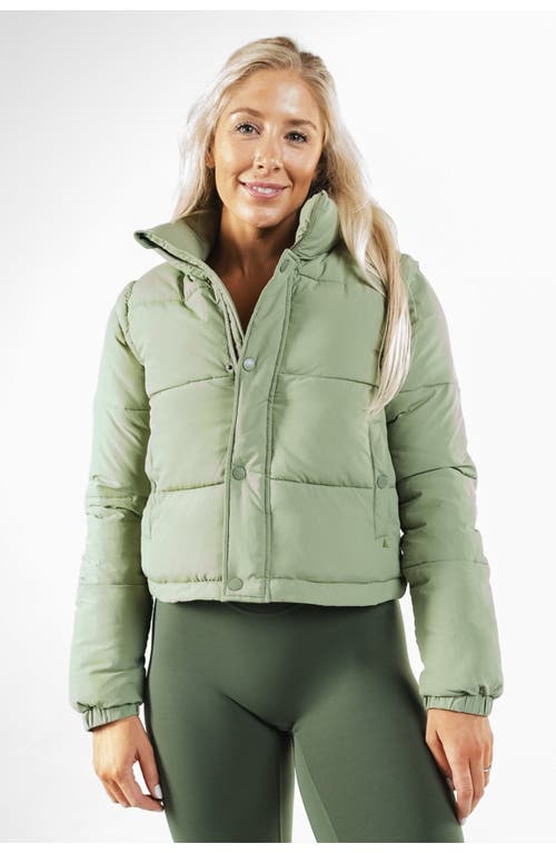 Vitality Convertible Puffer In Matcha