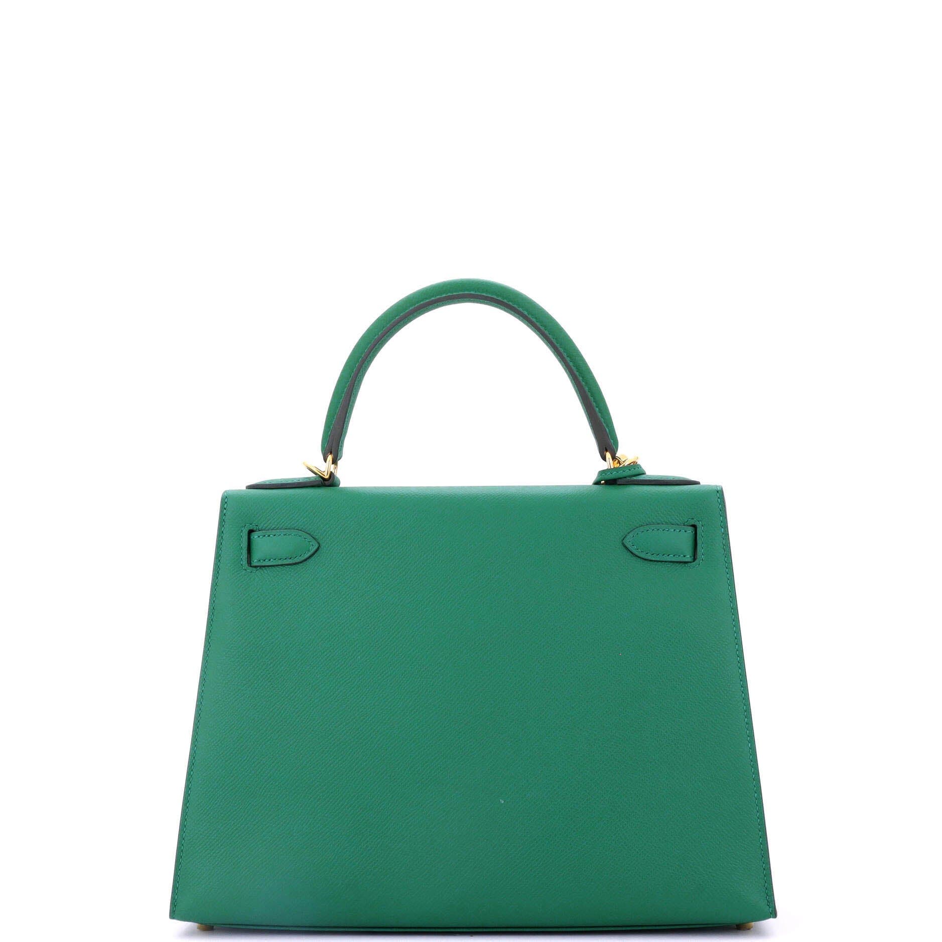 Pre-Owned Hermes Kelly Handbag Green Epsom with Gold Hardware 28, Alternate, color, 
