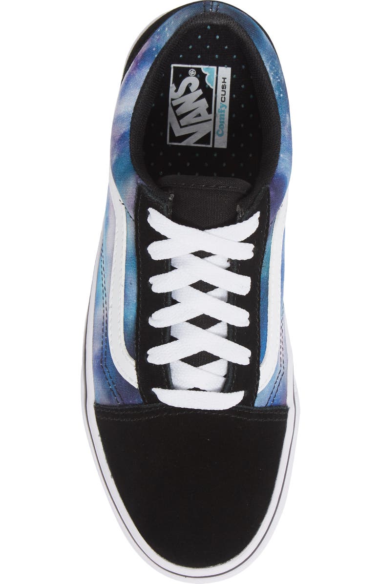 Vans ComfyCush Old Skool Sneaker, Alternate, color, Galaxy Black/True White