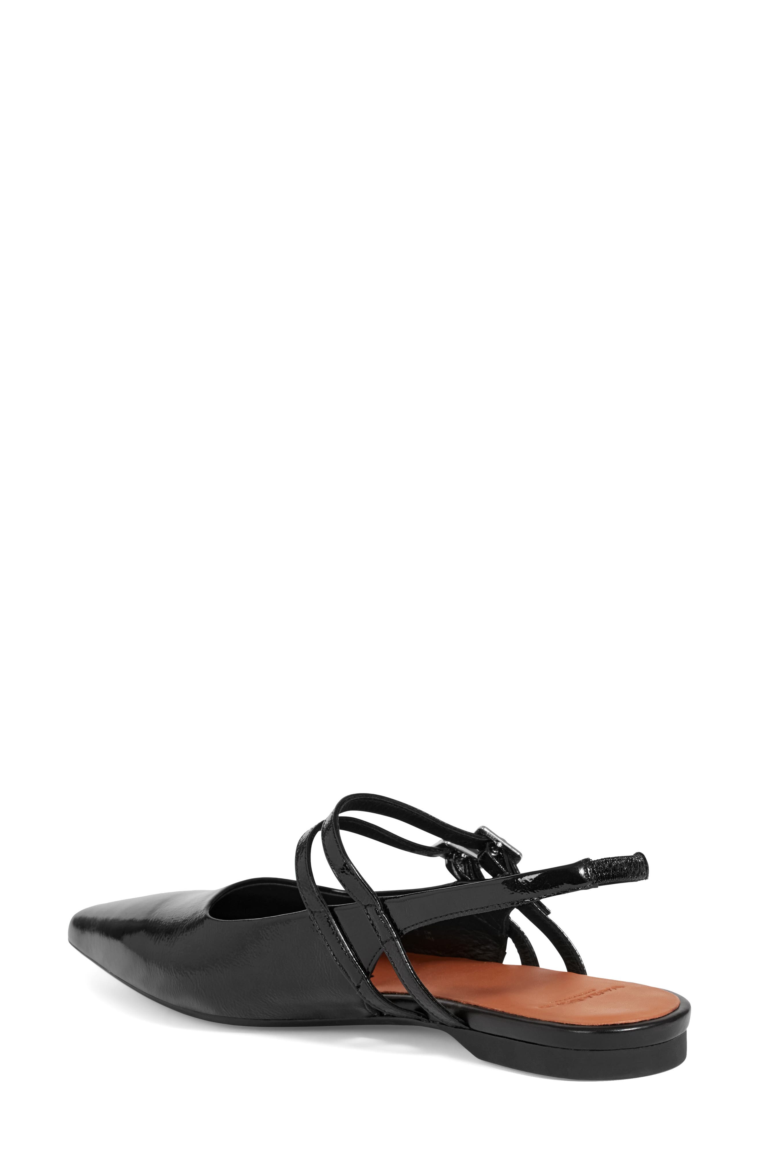 Vagabond Shoemakers Hermine Pointed Toe Slingback Flat, Alternate, color, Black