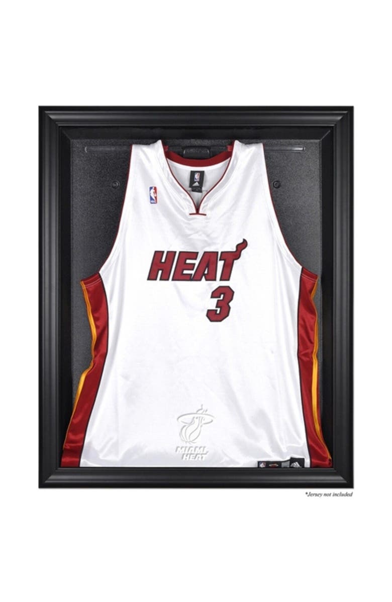 FANATICS AUTHENTIC Miami Heat Black Framed Team Logo Jersey Display Case, Main, color,