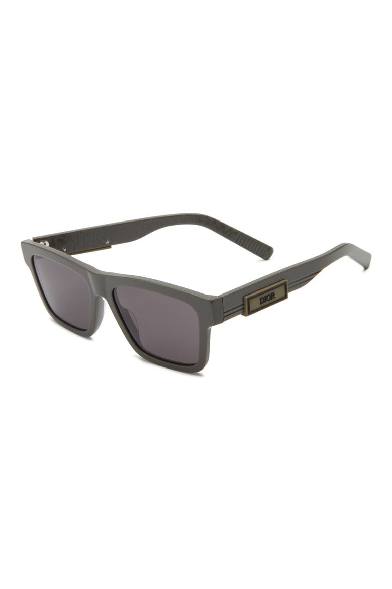 'DiorB23 S4I Rectangular Sunglasses, Alternate, color, LIGHT BROWN/ OTHER / SMOKE