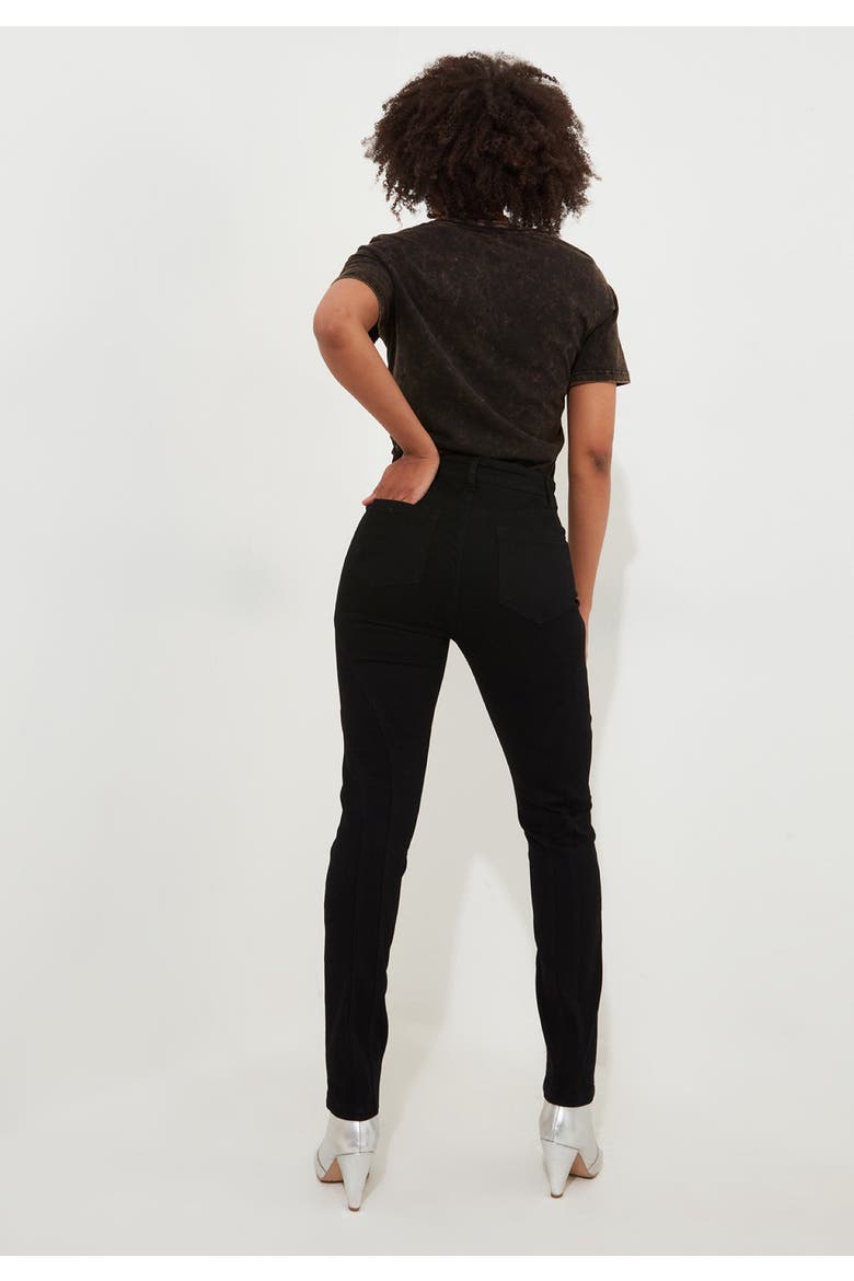 Stretch Denim Rocker Skinny Jean, Alternate, color, BLACK