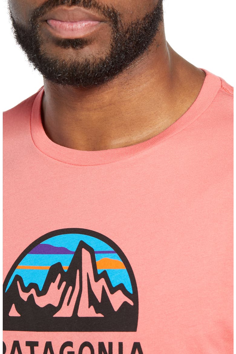 Fitz Roy Scope Crewneck T-Shirt, Alternate, color, SPICED CORAL