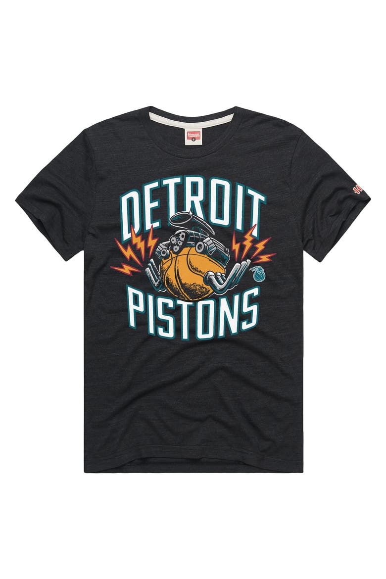 Unisex Homage  Charcoal Detroit Pistons 2025 City Edition Tri-Blend T-Shirt, Main, color, Charcoal