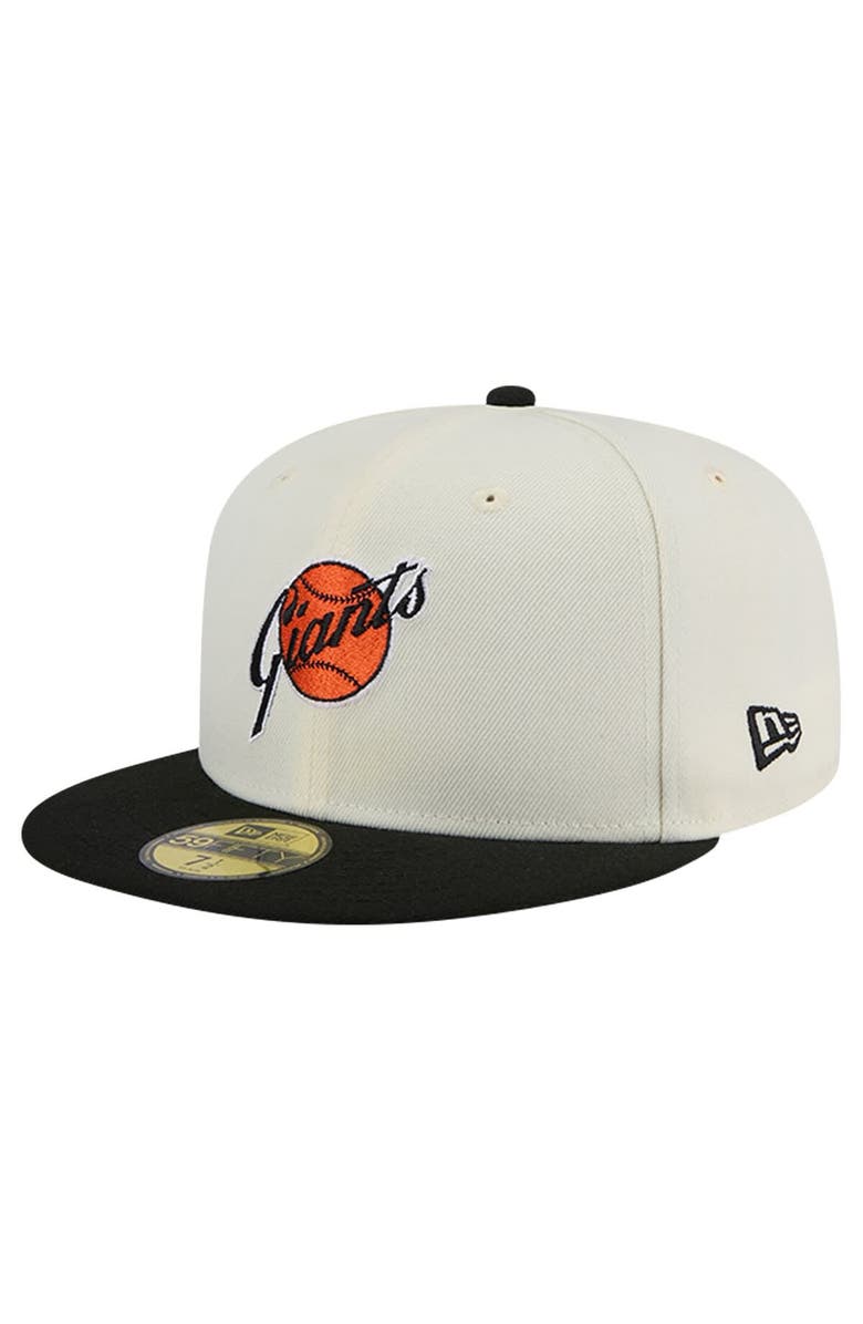 New Era Men's New Era White San Francisco Giants Cooperstown Collection Alternate Chrome 59FIFTY Fitted Hat, Alternate, color, White