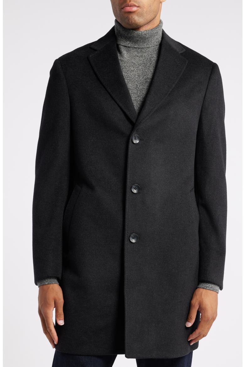 Cashmere Overcoat, Alternate, color, GREY DARK HEATHER