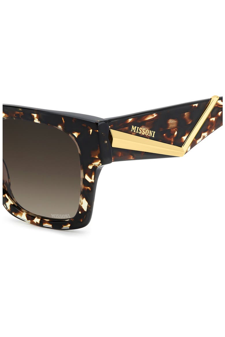 51mm Gradient Square Sunglasses, Alternate, color, HAVANA/ BROWN