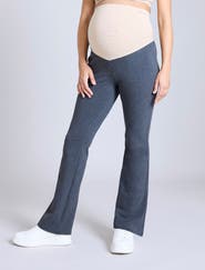 MOTHERHOOD MATERNITY Secret Fit Over the Belly Full Length Flare Leggings