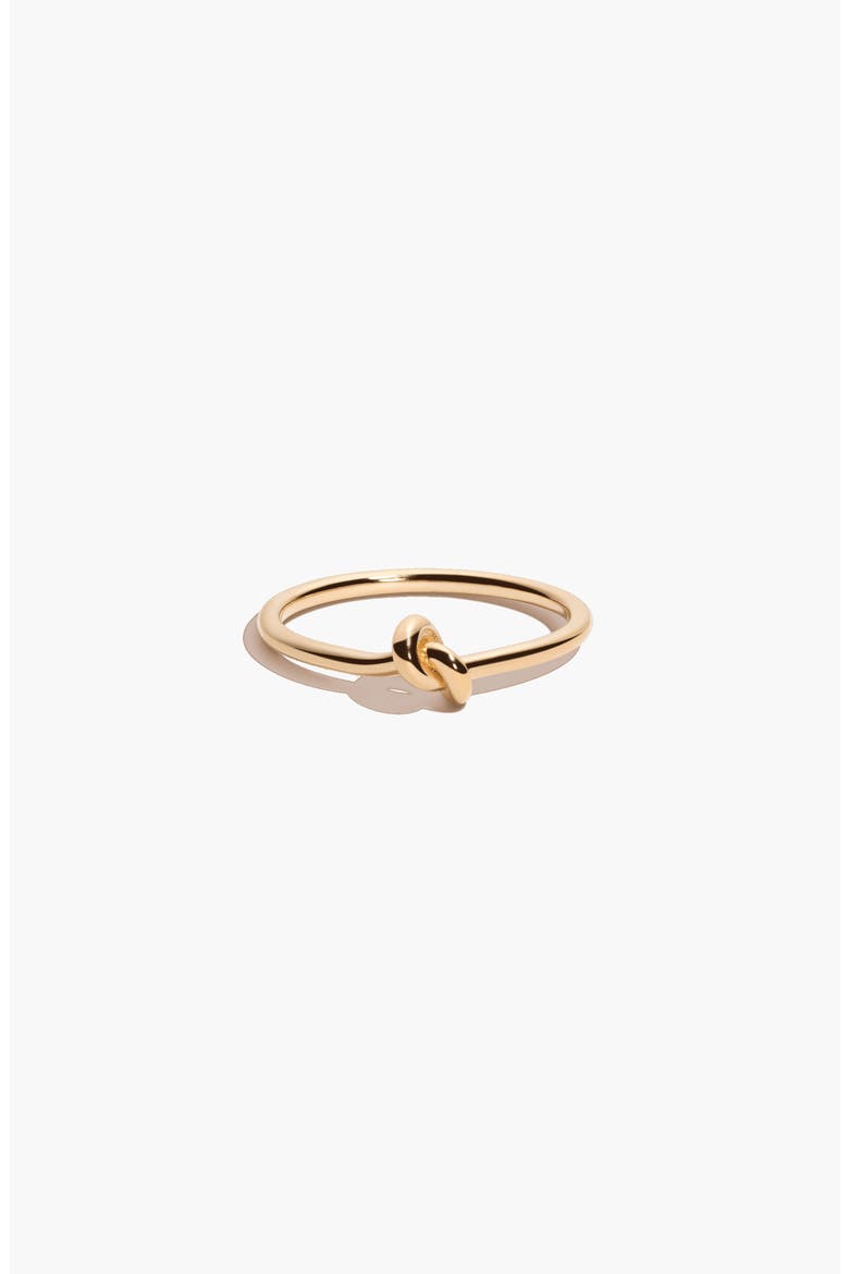 Gold Knot Ring, Alternate, color, White