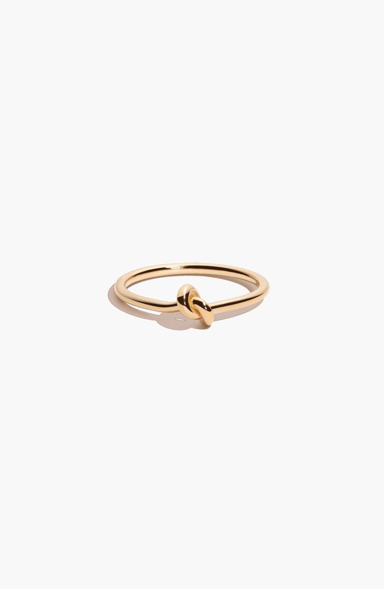 Aurate New York Gold Knot Ring, Alternate, color, White