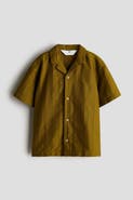 H&M Textured Cotton Resort Shirt