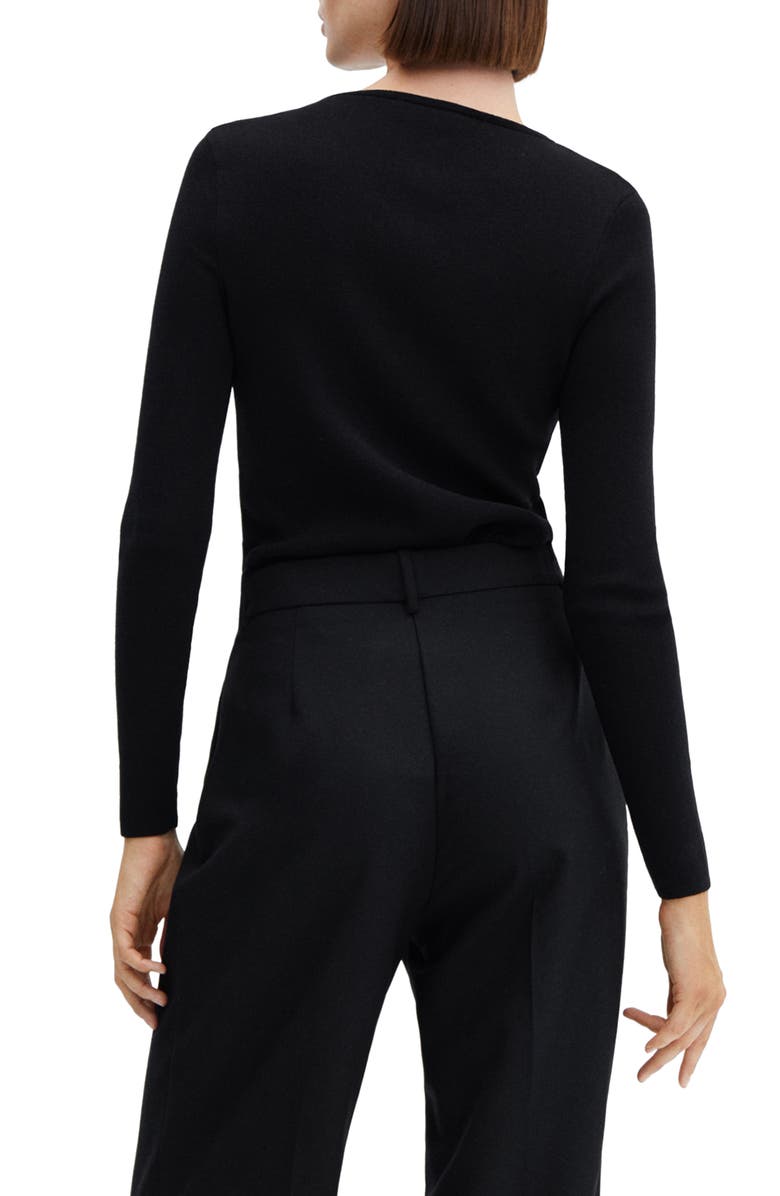 MANGO Keyhole Cutout Sweater, Alternate, color, 