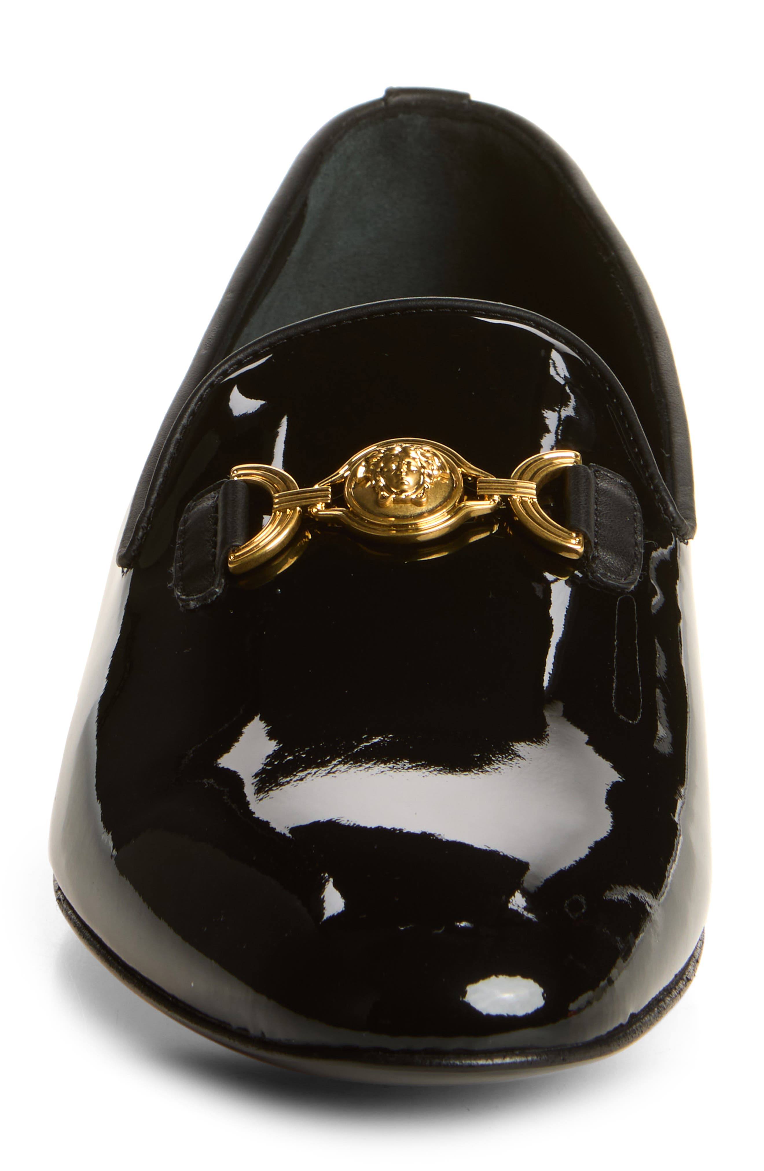 Medusa Smoking Slipper, Alternate, color, BLACK-VIBRATED GOLD
